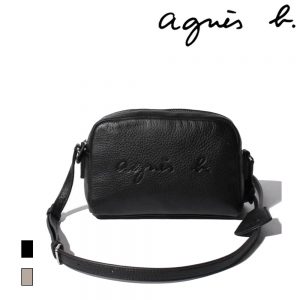 agnes b. アニエスベー ショルダーバッグ レディース スタイリッシュショルダーバッグ ポシェット レザー バッグ