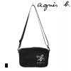 agnes b. アニエスベー ショルダーバッグ バッグ パフィー ショルダーバッグ ブラック レディース