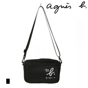 agnes b. アニエスベー ショルダーバッグ バッグ パフィー ショルダーバッグ ブラック レディース